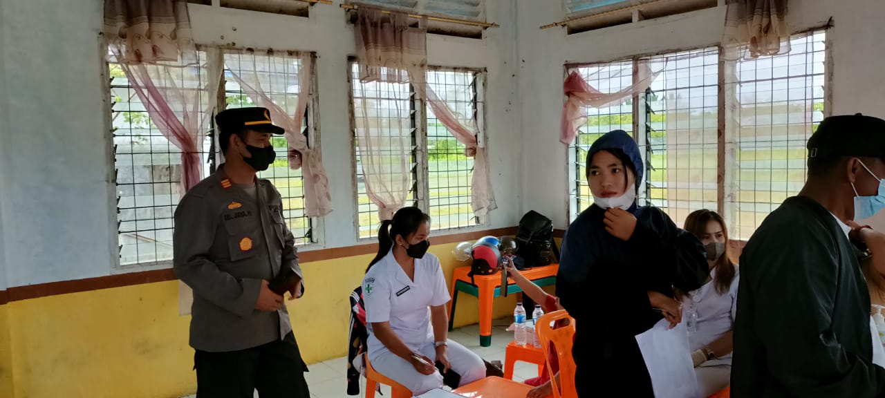 Polres Nias kembali menyalurkan BT-PKLWN di Kecamatan Sawo Kaupaten Nias Utara  