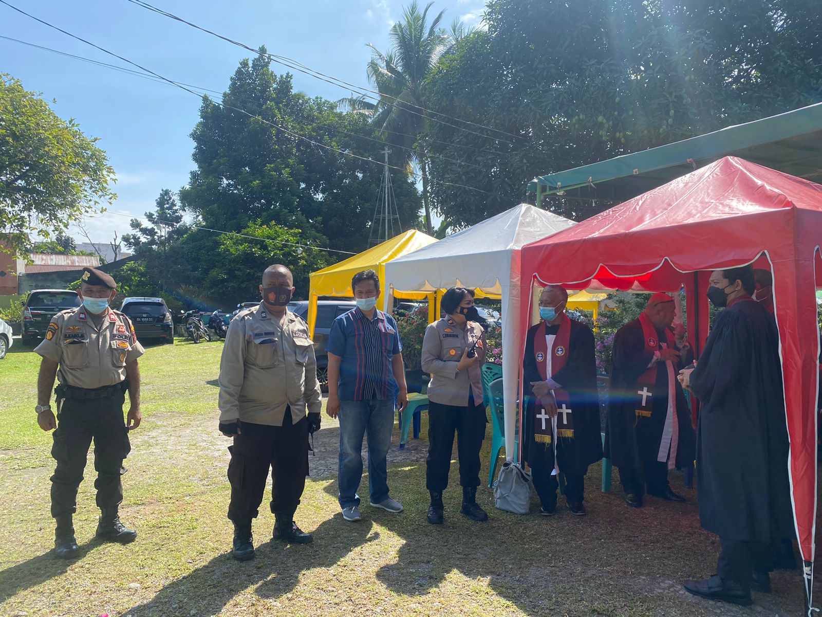 Kapolsek Tuntungan Pimpin Langsung Pengamanan Jumat Agung