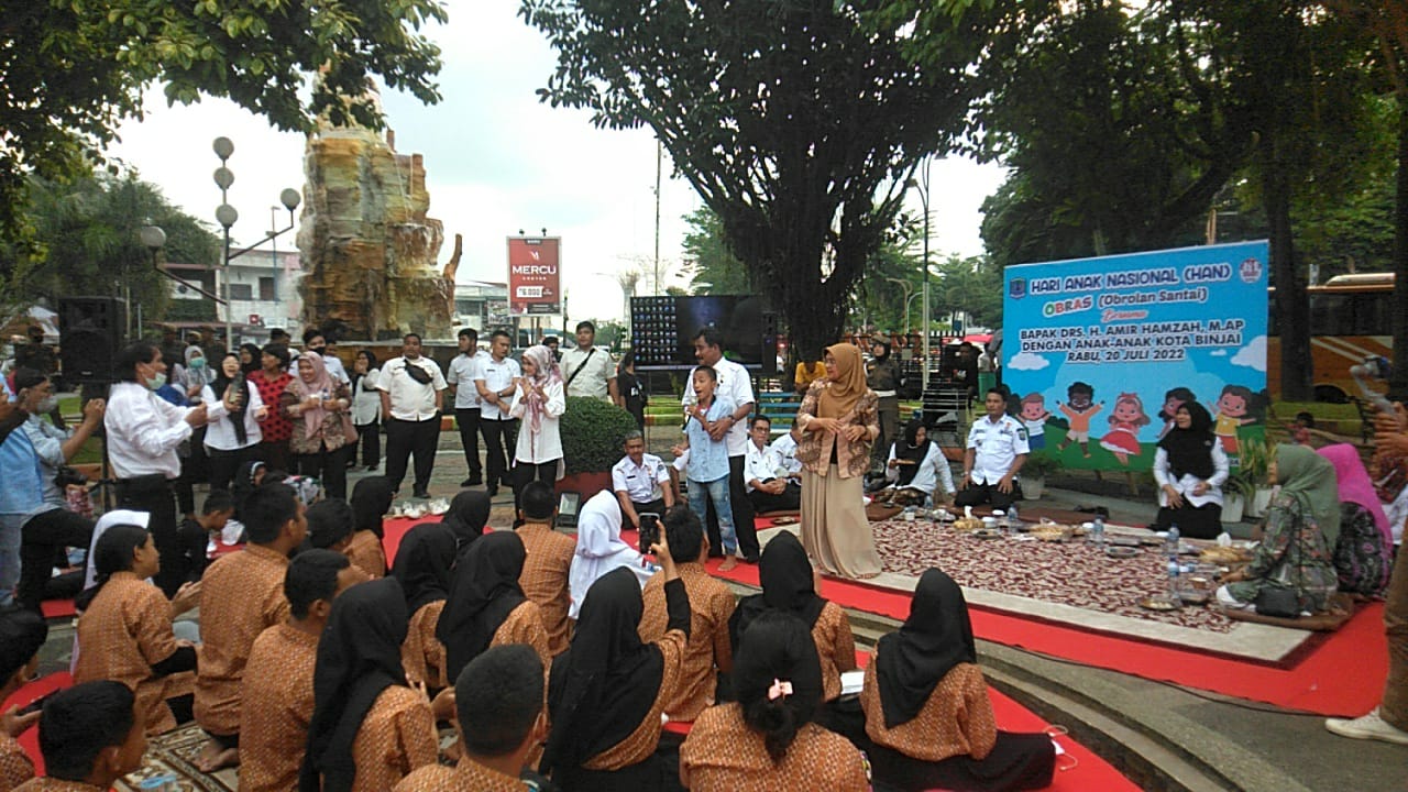 Bersama OPD Amir Hamzah Map Walikota Binjai Peringati Hari Anak Nasional