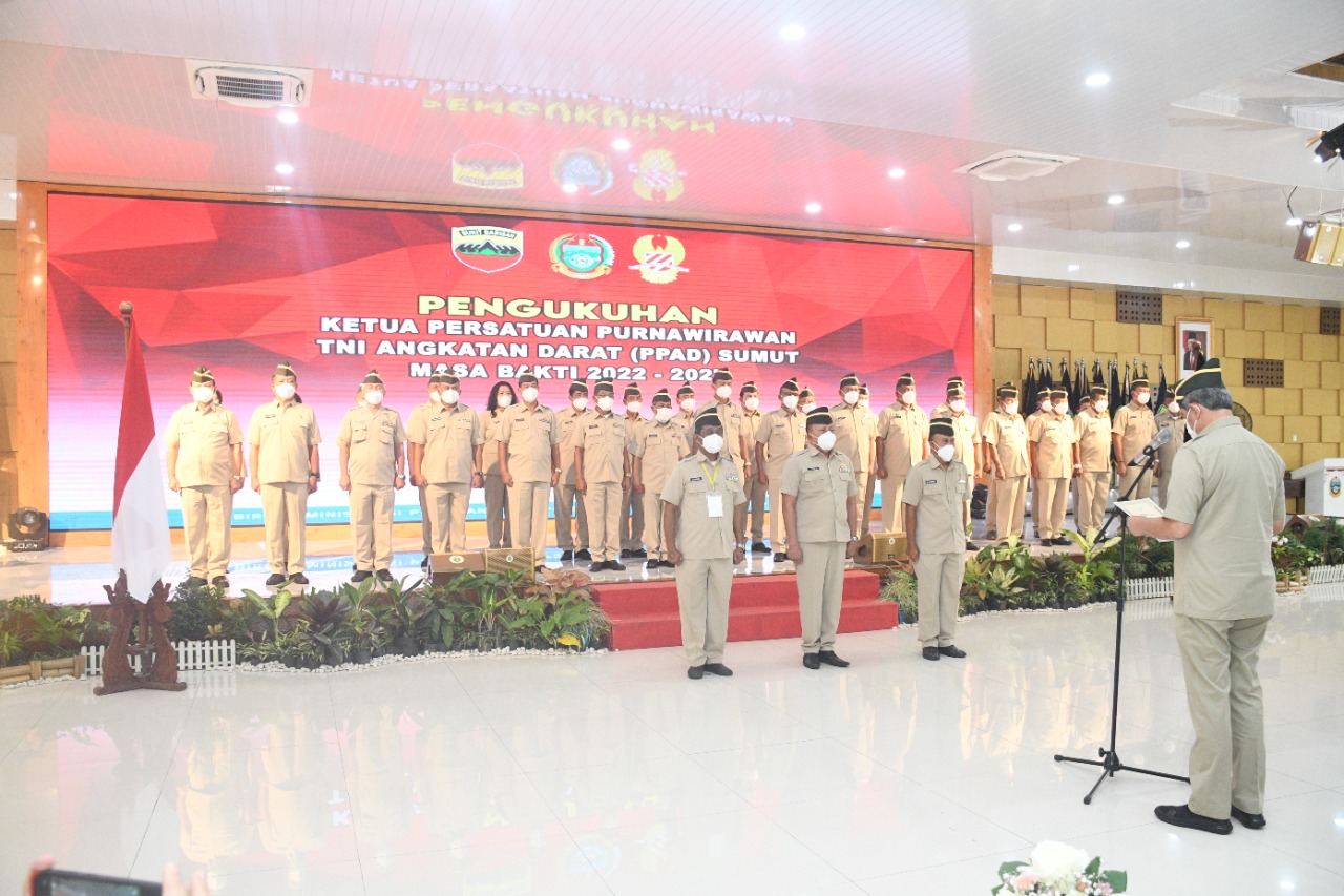 Kolonel Cba Ganda Simanjuntak Resmi Dikukuhkan sebagai Ketua PPAD Sumut