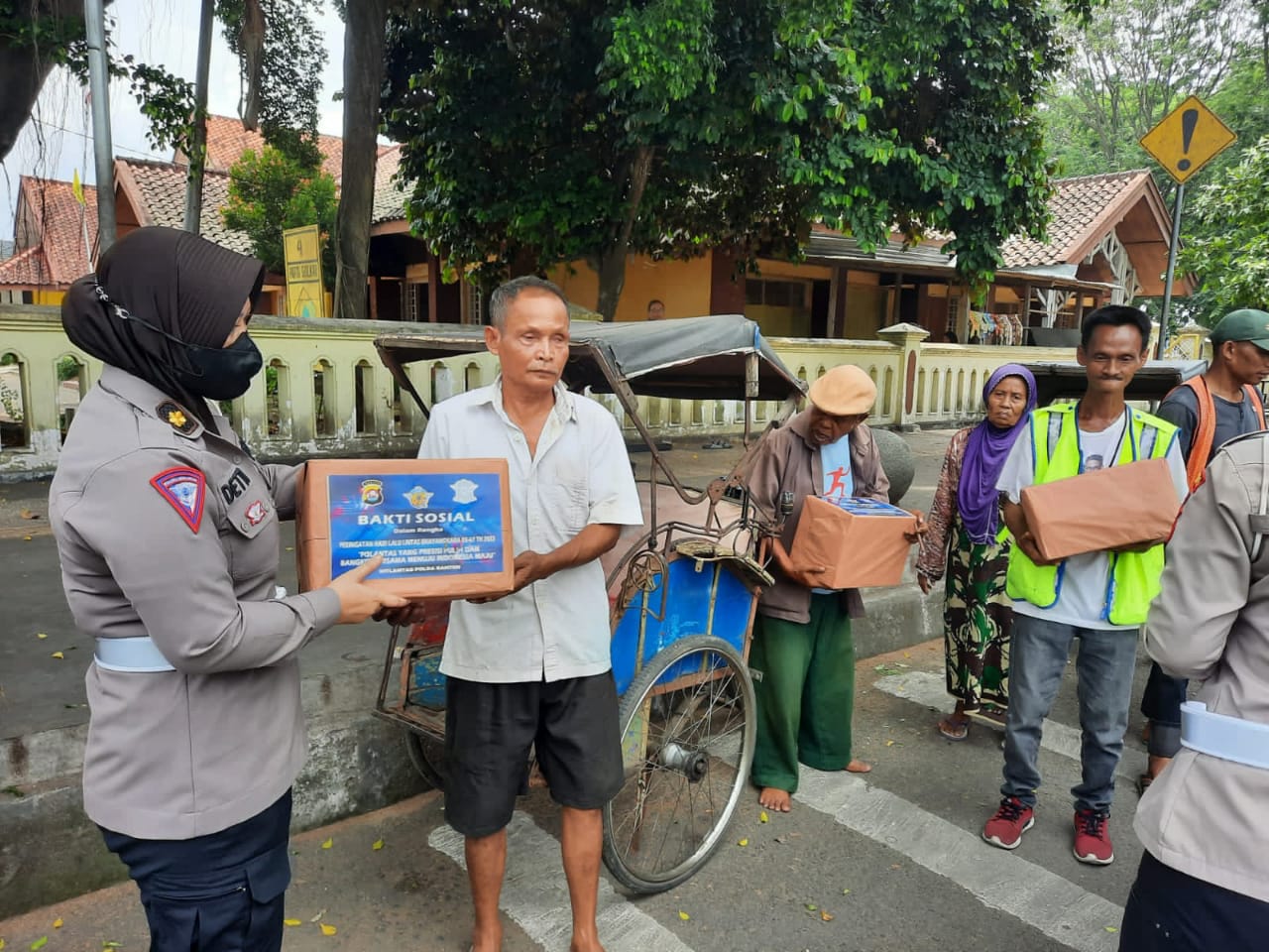 Baksos Ditlantas Polda Banten Peringatan Hari Lalu Lintas Bhayangkara ke-67 Tahun 202