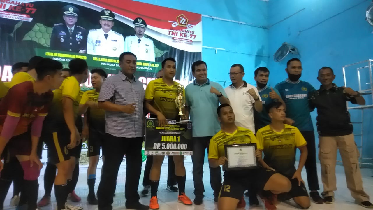 Polres Binjai Juara Futsal Piala Dandim 0203/Langkat