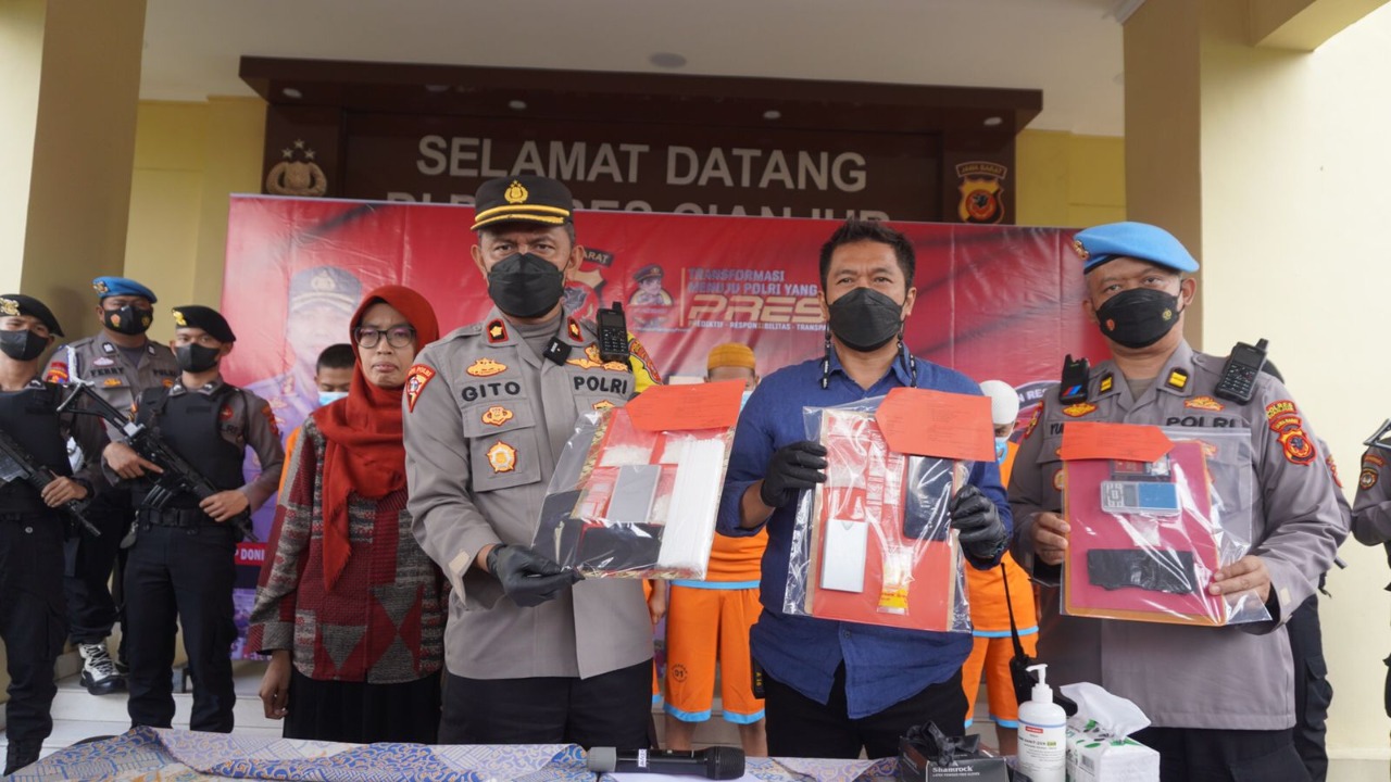 Selama Bulan September 2022, Polres Cianjur Berhasil Mengungkap 5 Kasus Narkoba