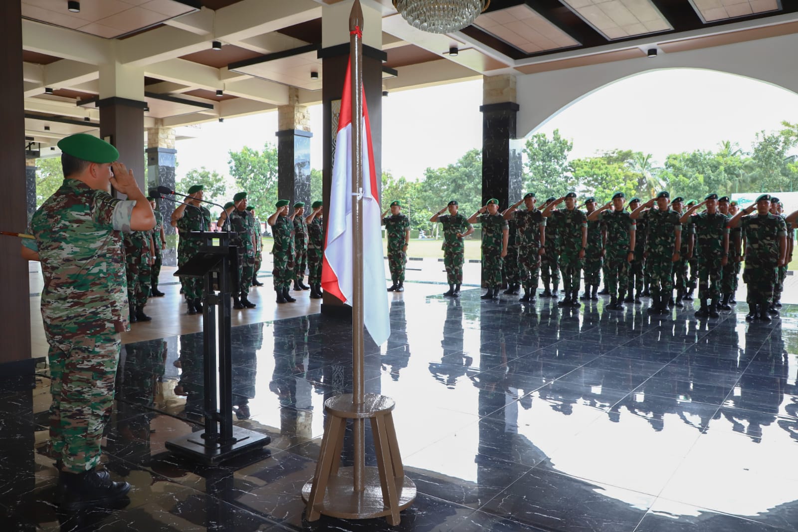 Pangdam I/BB sambut Prajurit Usai Latma dengan US Army di Hawaii