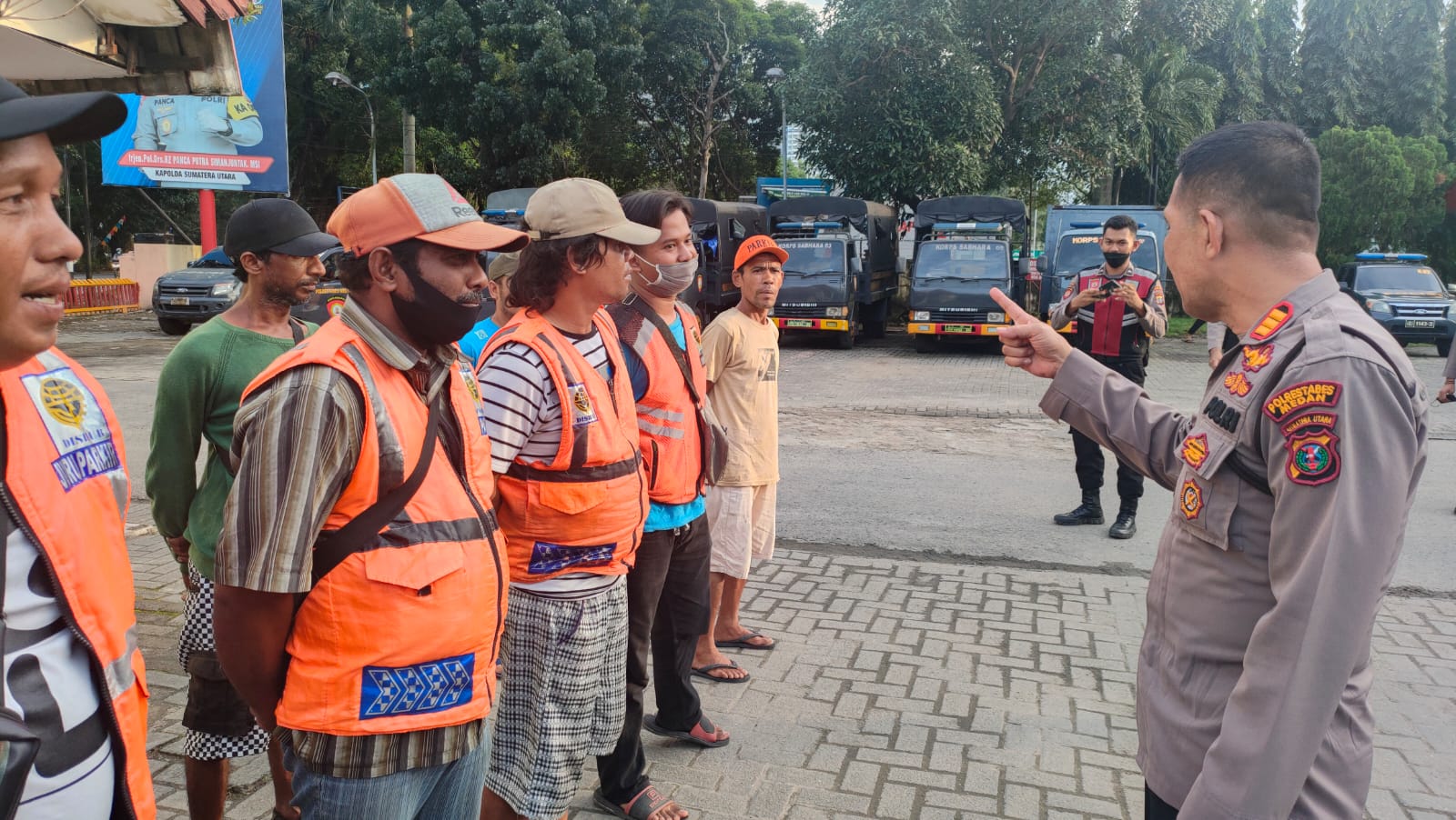 Sat Samapta Polrestabes Medan Laksanakan Razia, 11 Orang Menyaru Tukang Parkir