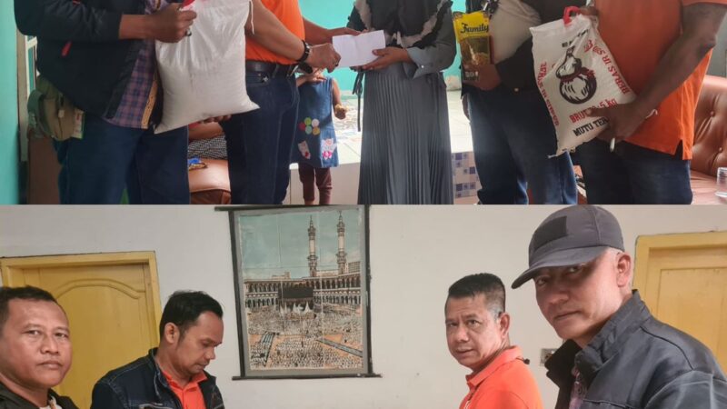 Melayat dan Jenguk Orang Sakit, Ketua Pewarta Berikan Sembako dan Uang Santunan