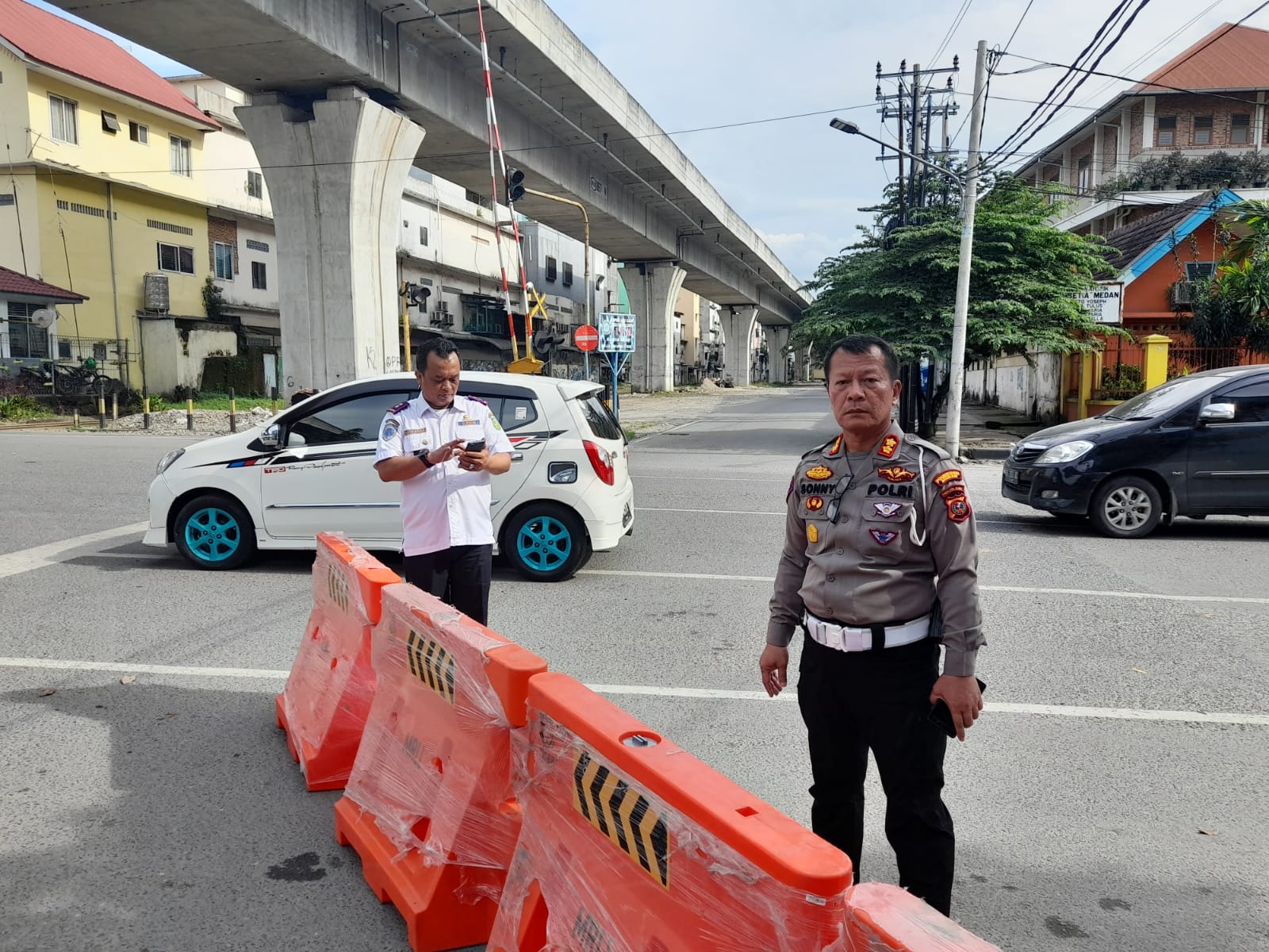 Hari Kedua Pelaksanaan Perubahan 13 Jalur Lalu Lintas di Medan Berjalan Aman dan Lancar