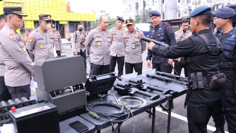 Kapolda dan Wakapolda Sumsel Cek Langsung Kendaraan Bantuan Mabes Polri