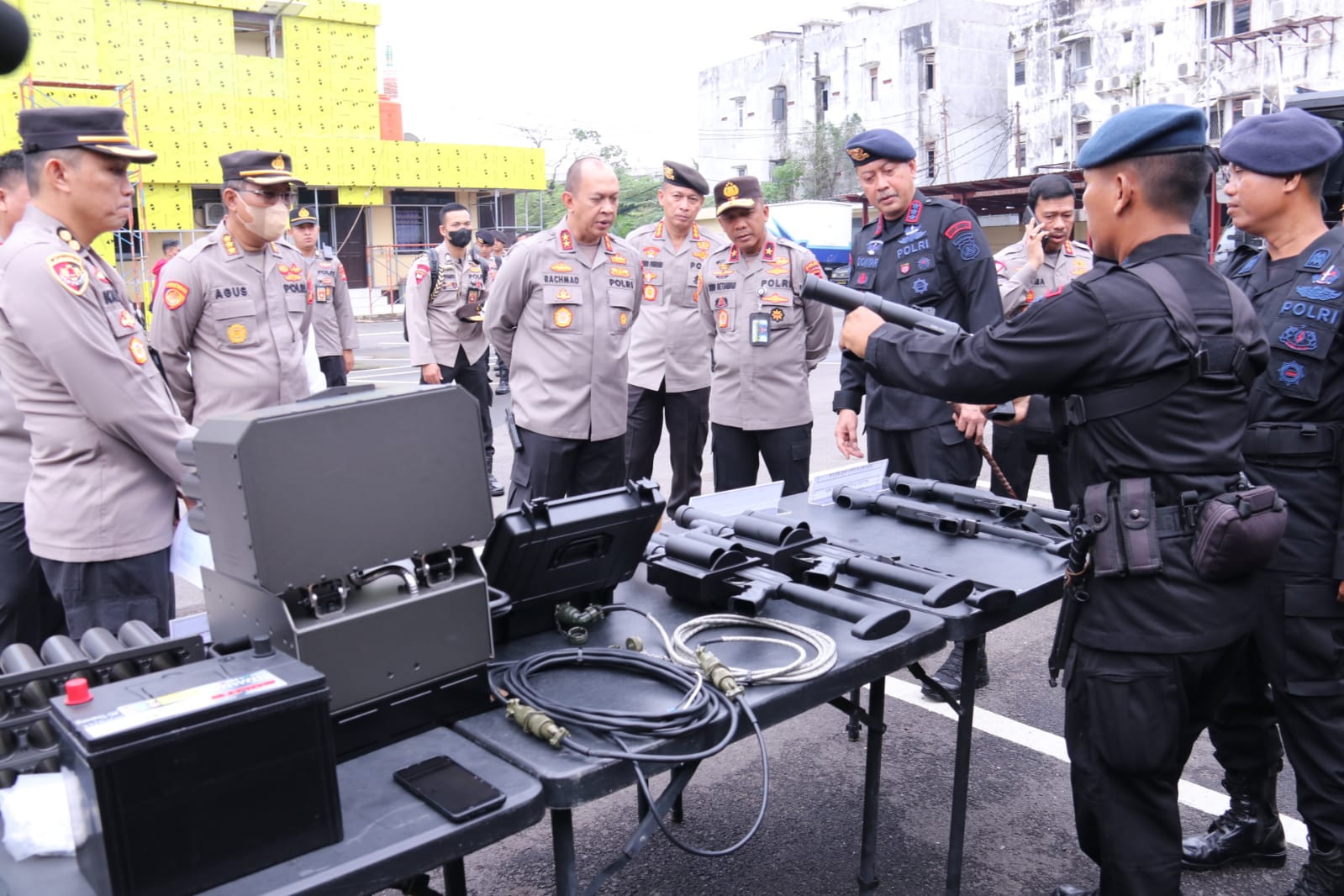 Kapolda dan Wakapolda Sumsel Cek Langsung Kendaraan Bantuan Mabes Polri