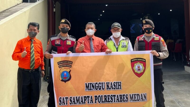 Sat Samapta Polrestabes Medan Laksanakan Patroli Dialogis Dan Minggu Kasih