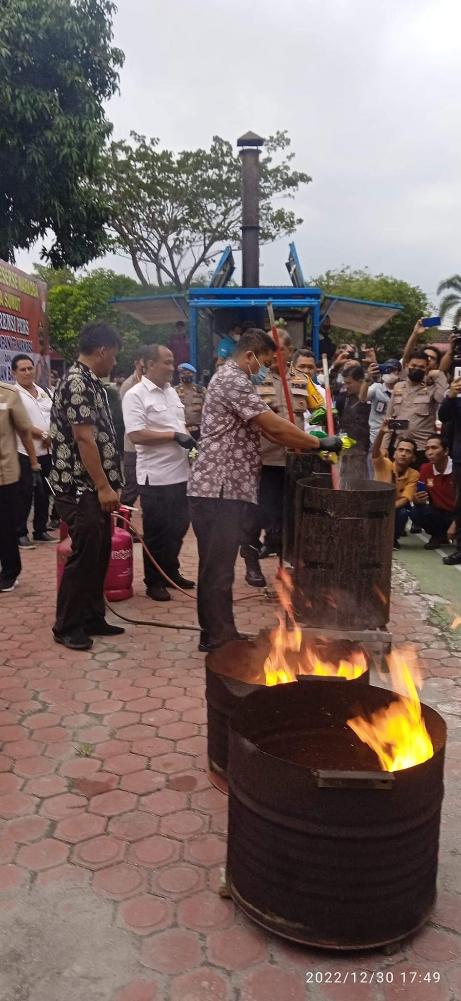 Akhir Tahun 2022 Polda Sumut Musnahkan Narkotika Senilai Rp 185 Miliar