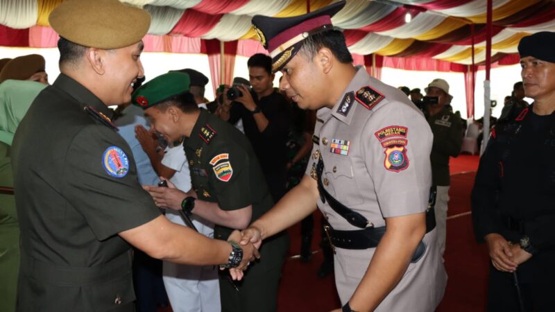 Wakapolrestabes Medan Hadiri Tradisi Korps Penerimaan dan Penyerahan Jabatan Danmen Arhanud-2/SSM 