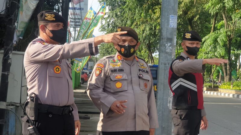 Pantau Anggota Di Lapangan Lakukan Gatur, Ini Yang Dilakukan Kasat Samapta Polrestabes Medan Dan Kabag Bin Ops Dit Samapta Poldasu