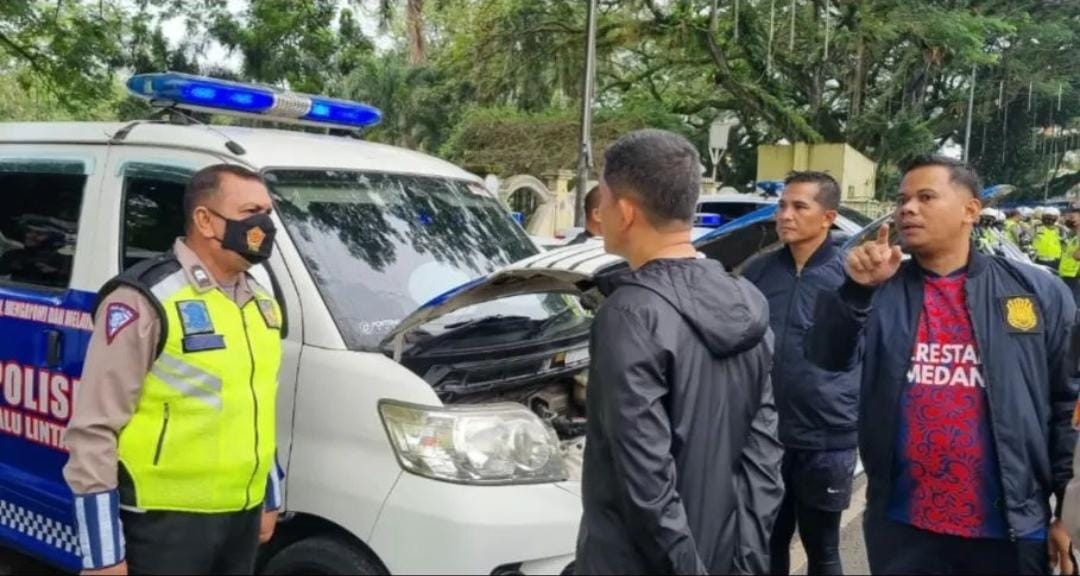 Kapolrestabes Medan Cek Kendaraan Dinas Mobil Personel Satlantas, Ini Tujuannya