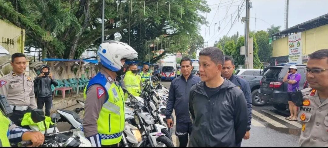 Kapolrestabes Medan Juga Cek Kendaraan Dinas Sepeda Motor Anggota Satlantas