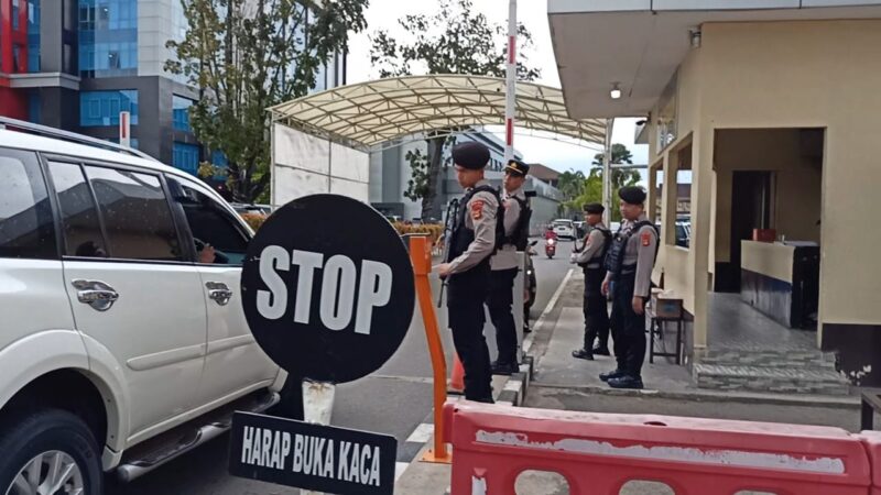 Bersenjata Laras Panjang dan Rompi Anti Peluru, Polda Sumsel Perketat Pintu Masuk