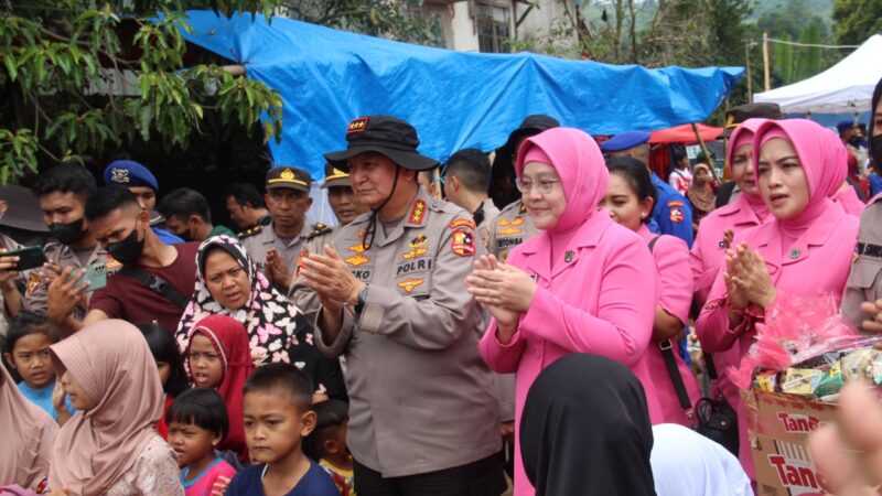 Kalemdiklat Polri Tinjau Posko Kampus Polri Peduli Korban Gempa Cianjur