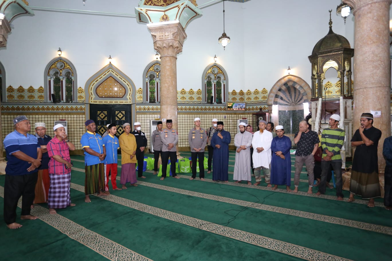 Wakapolda Sumut Subuh berjamaah Jaga Situasi Kamtibmas