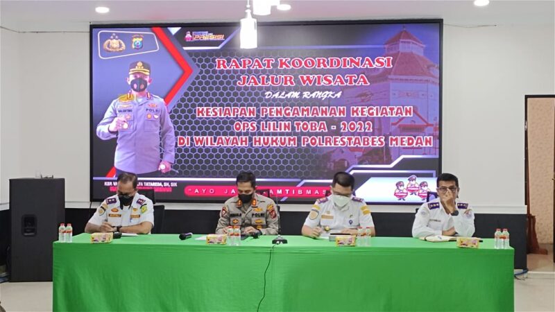 Polrestabes Medan Gerak Cepat Perkuat Koordinasi Pengamanan Jalur Wisata dan Nataru 