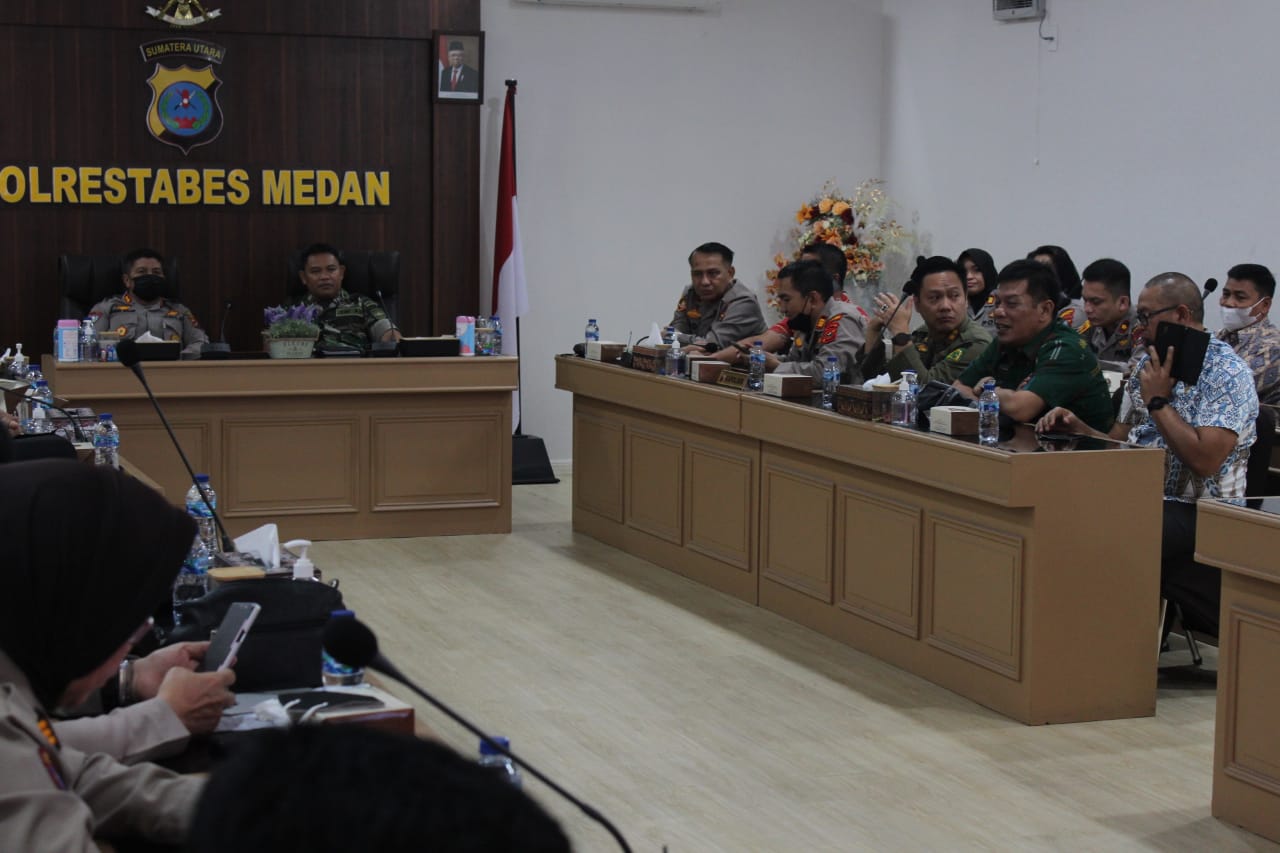 Polrestabes Medan Gelar Zoom Meeting Apel Sinergi Dalam Memelihara Situasi Kamtibmas 