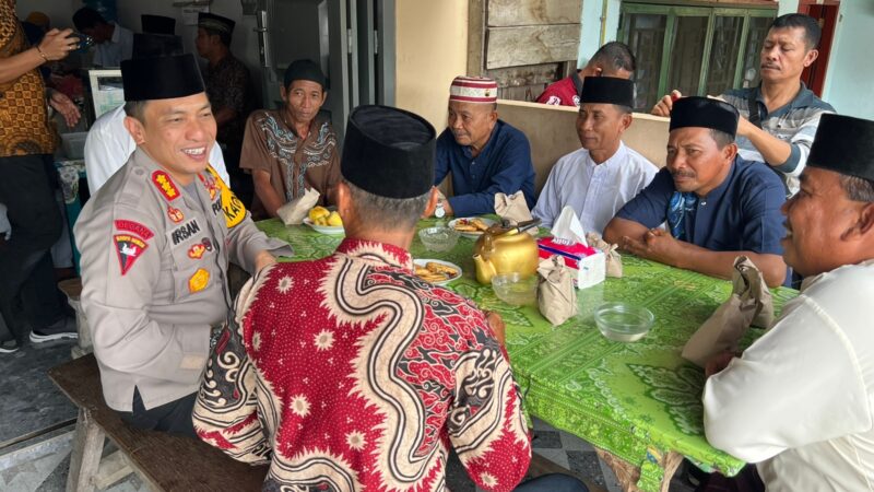 Kapolresta Deliserdang Quick Wins Presisi Jumat Curhat di Warung Kopi Bu Regar