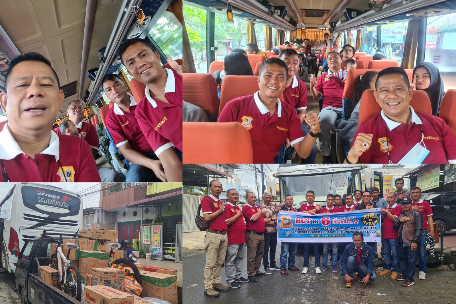 Keluarga Besar Pewarta Polrestabes Medan dan Pewarta.co Tour Wisata ke Merek
