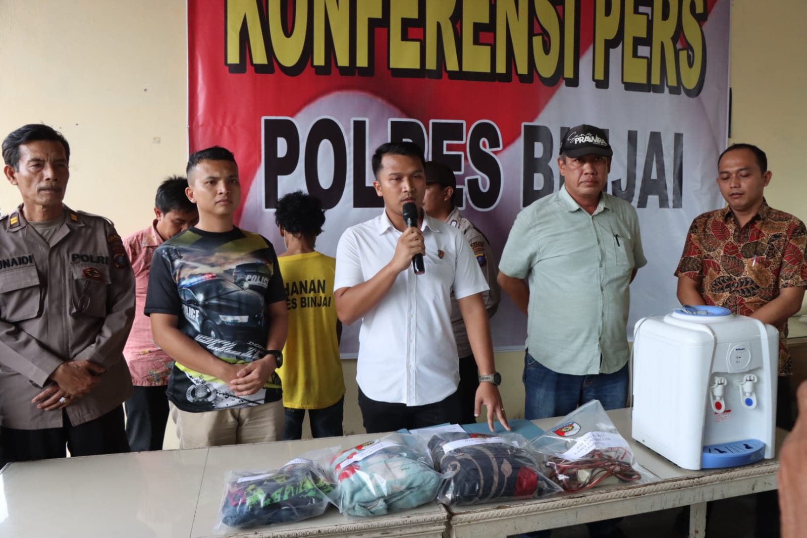 Satreskrim Polres Binjai Berhasil Mengamankan Tersangka Pembunuh Istri Tewas Gantung Diri.