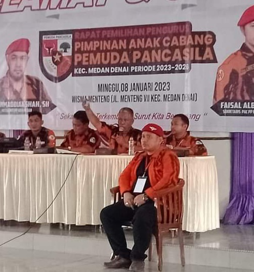 Guntur Sahputra Pimpin PAC Pemuda Pancasila Medan Denai  Masa Priode 2023-2026