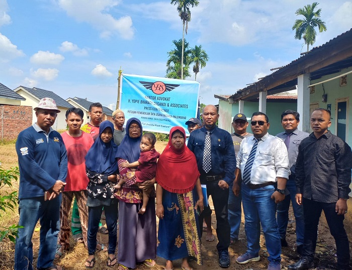 Didampingi Kantor Hukum H Yopie Bharata Sugandi, Perkara di Komplek Griya Intan I Palembang Dimenangkan