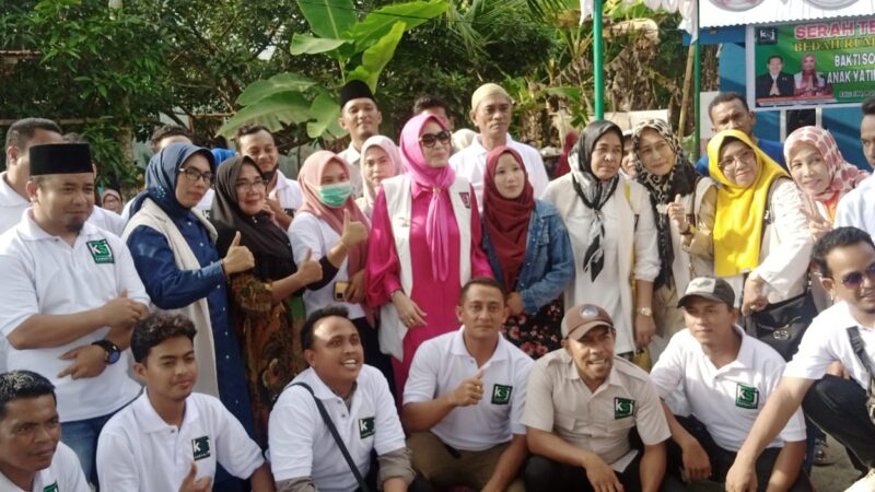 Resmikan Rumah Nek Jainun, Pembina Kartini KSJ Disambut Meriah Masyarakat 