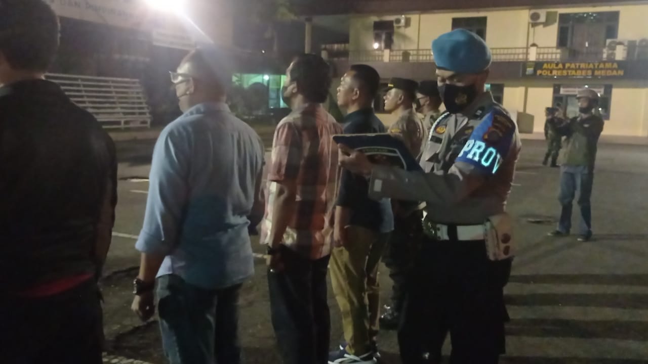 Cegah Geng Motor dan Kejahatan Jalanan, Tim Gabungan Polrestabes Medan Patroli Malam 