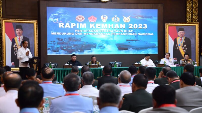 Buka Rapim Kemhan 2023, Presiden: Informasi Intelijen Kunci Hadapi Instabilitas Global