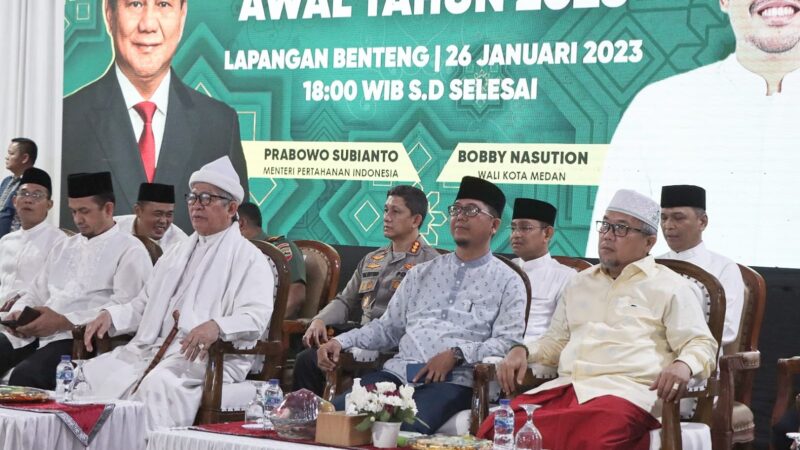 Kapolrestabes Medan Hadiri Zikir dan Doa Bersama Menteri Pertahanan RI