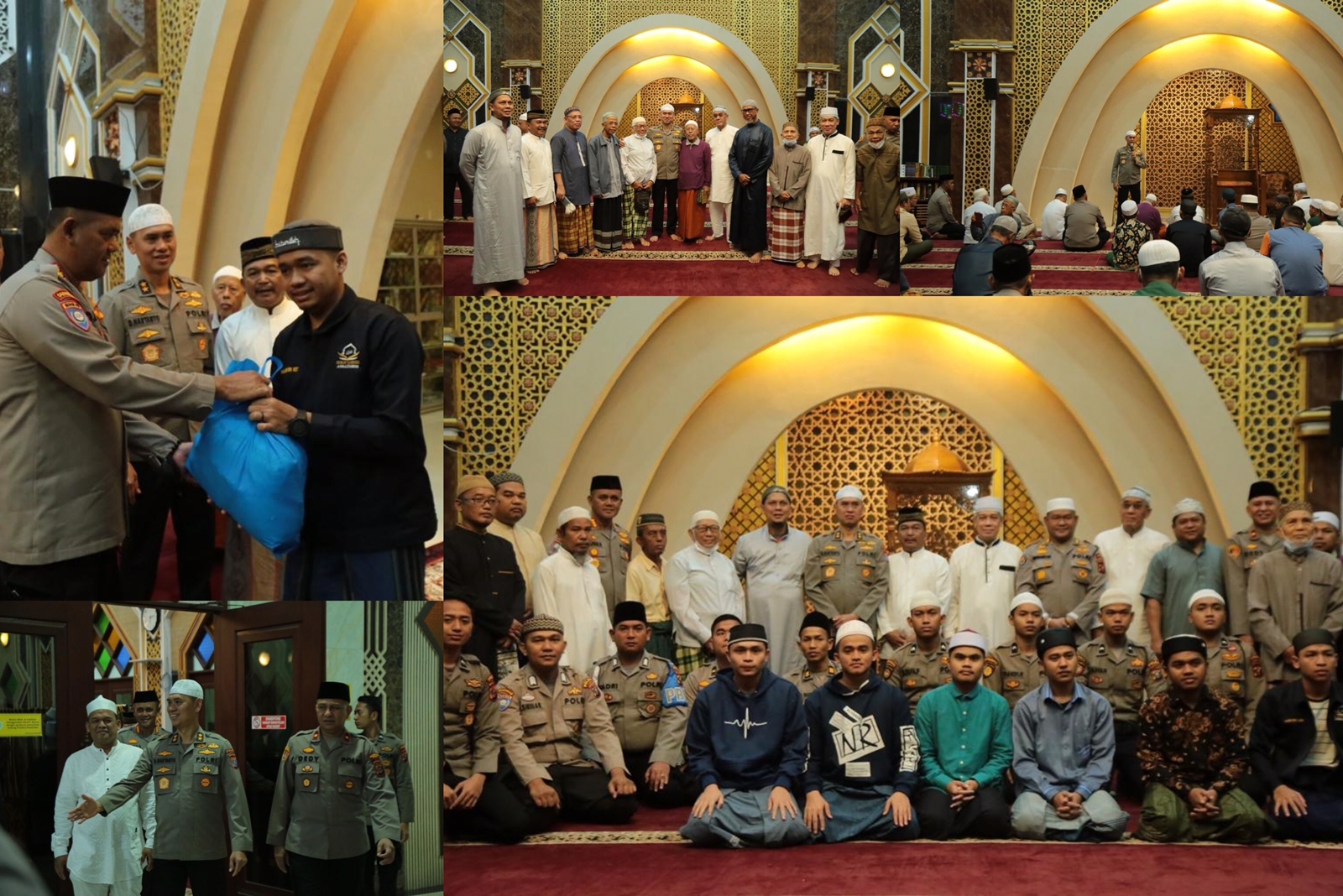 Wakapolda Sumut Irjen Pol. Dr. Dadang Hartanto, S.H., S.I.K., M.Si terus melakukan gerakan Safari Ibadah Subuh Berjemaah di masjid yang ada di Kota Medan.