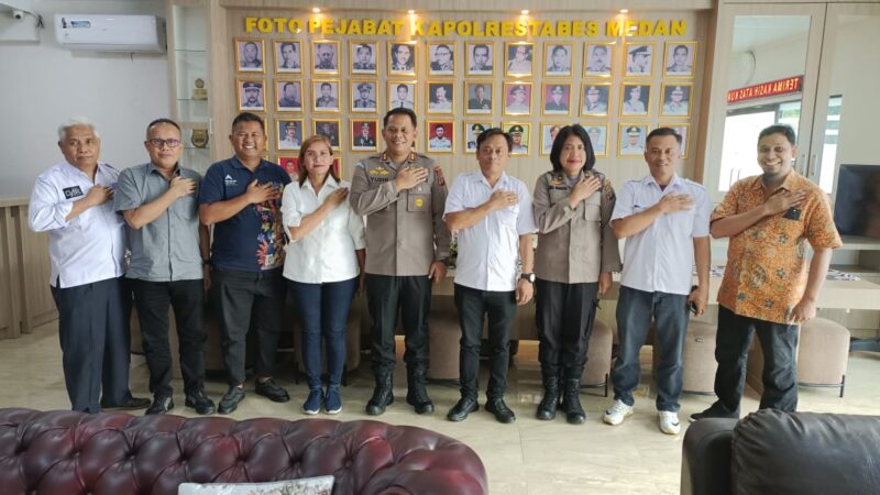 Waka Polrestabes Medan Terima Audiensi SMSI Sumut