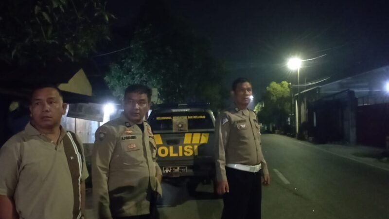 Sebagai Upaya Pencegahan Tindak Kriminal Dan Geng Motor, Kapolsek Beringin Berserta Jajaran Laksanakan Patroli Malam Di Wilkum Nya