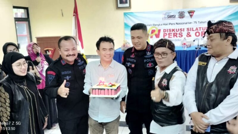 HPN 2023, SMSI Kabupaten Bekasi Gelar Diskusi Pers dengan Ormas di Mako Brimob Cikarang