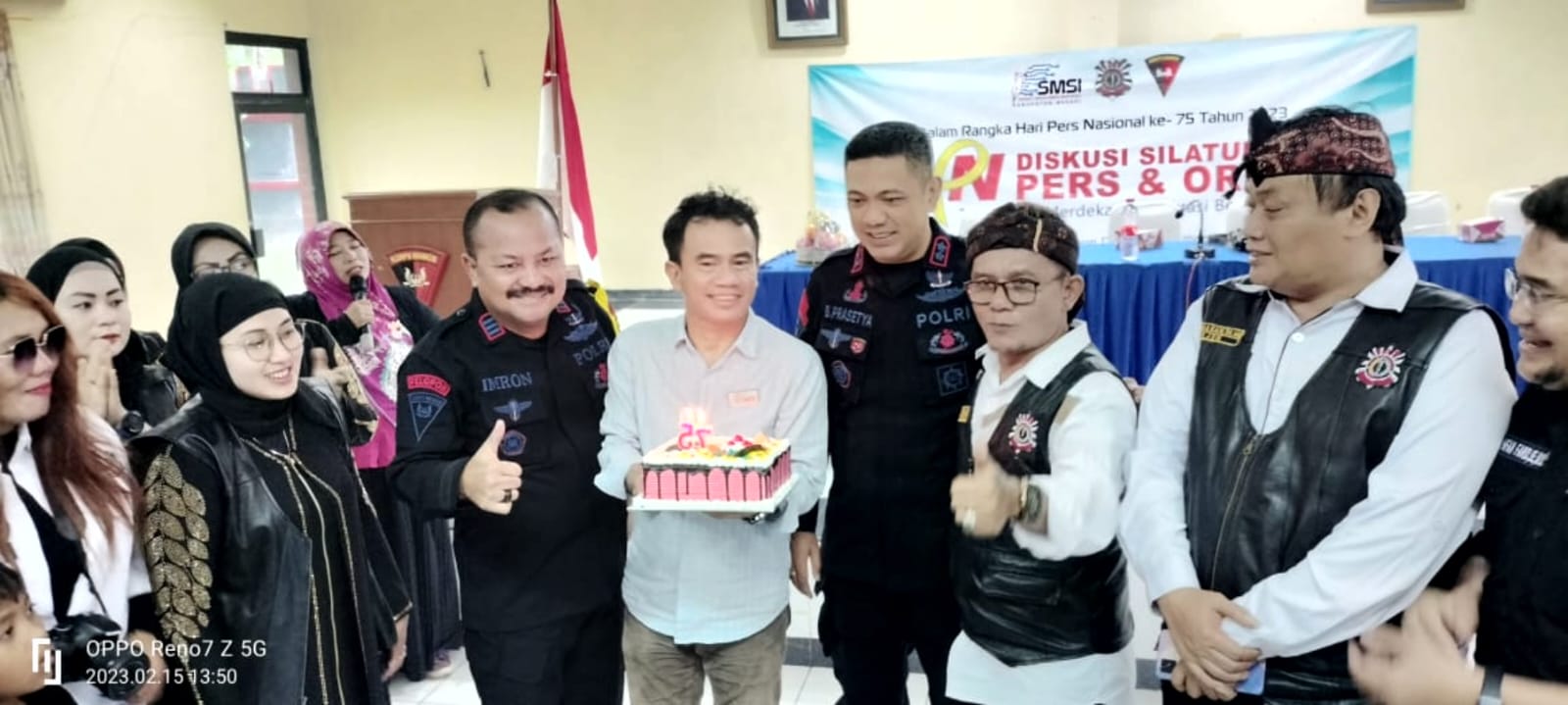 HPN 2023, SMSI Kabupaten Bekasi Gelar Diskusi Pers dengan Ormas di Mako Brimob Cikarang