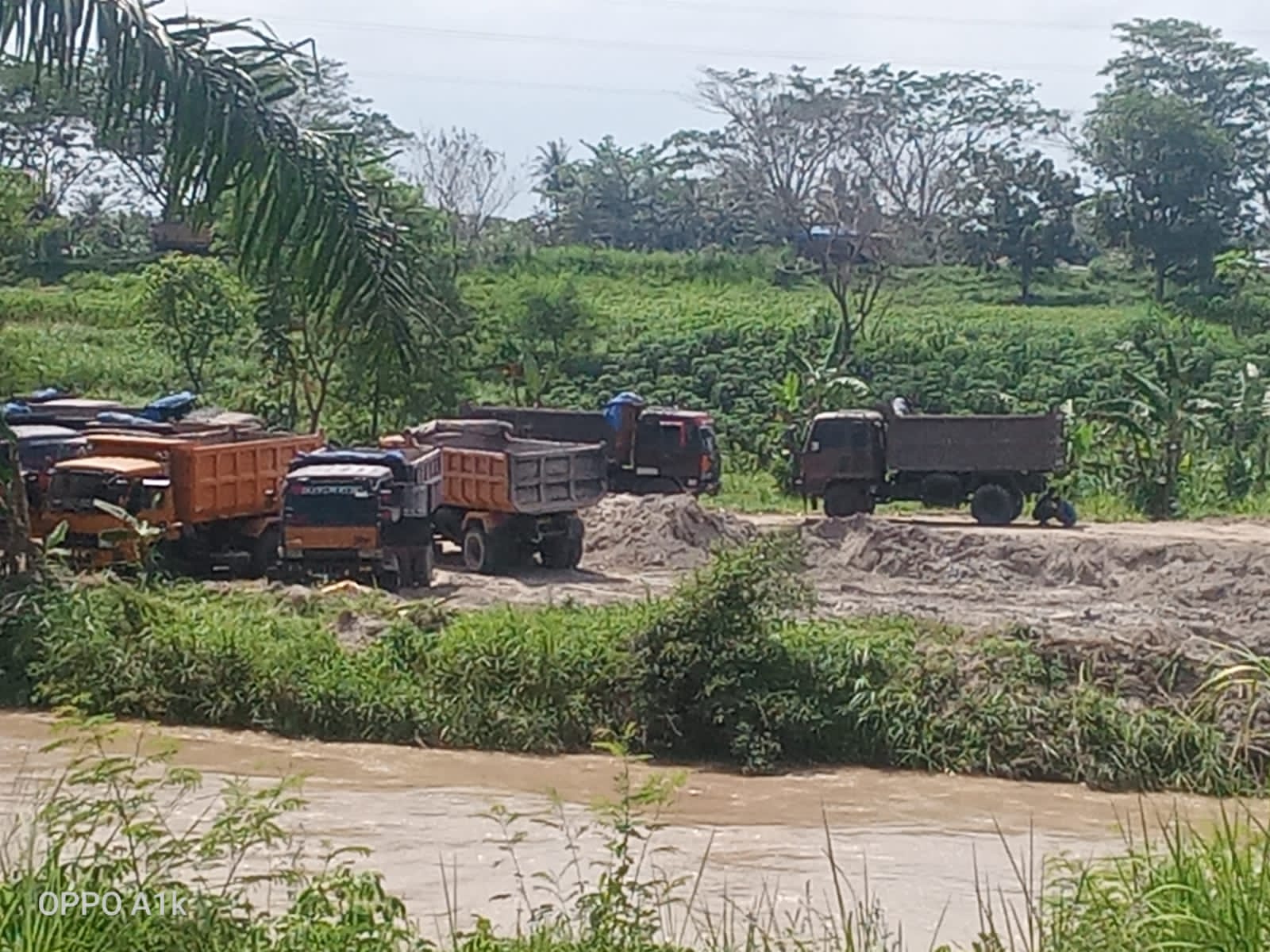 Galian C Ilegal Marak Di Zona Hijau Aliran Sungai Ular Di Desa Sukamandi Hulu Kecamatan Pagar Merbau Kabupaten Deli Serdang.