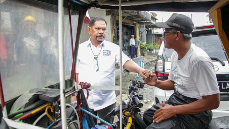 Sapa Abang Becak Belawan, Rahudman Siap Perjuangkan Medan Utara 