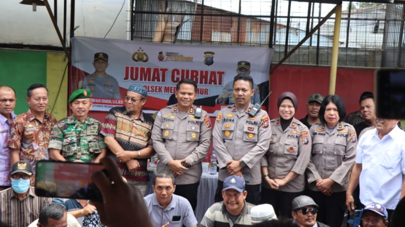 Polrestabes Medan Gelar Jumat Curhat dengan Warga Kelurahan Pulo Brayan Bengkel 