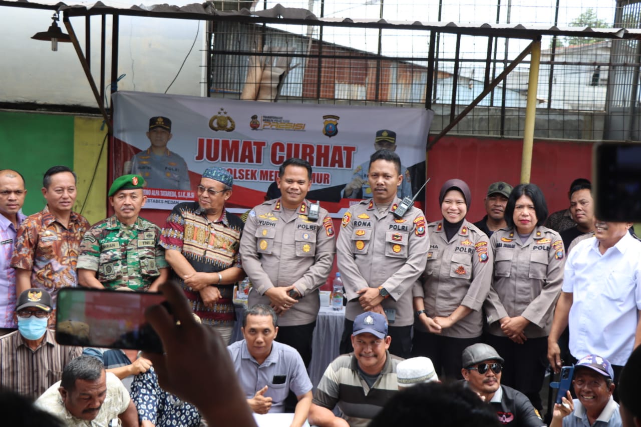 Polrestabes Medan Gelar Jumat Curhat dengan Warga Kelurahan Pulo Brayan Bengkel 