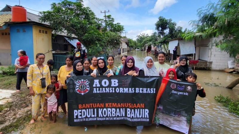 Srikandi Aliansi Ormas Bekasi: Yuk, Kita Bantu Korban Banjir