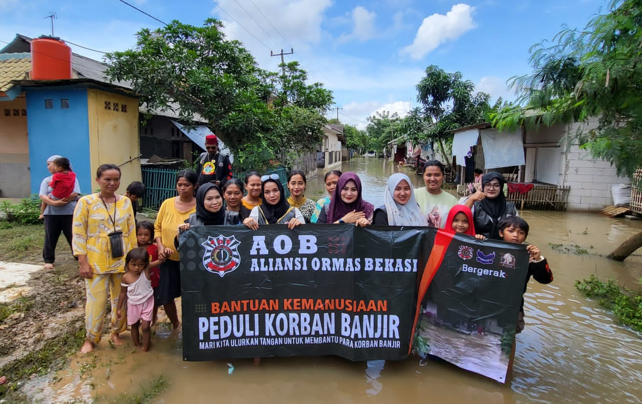 Srikandi Aliansi Ormas Bekasi: Yuk, Kita Bantu Korban Banjir