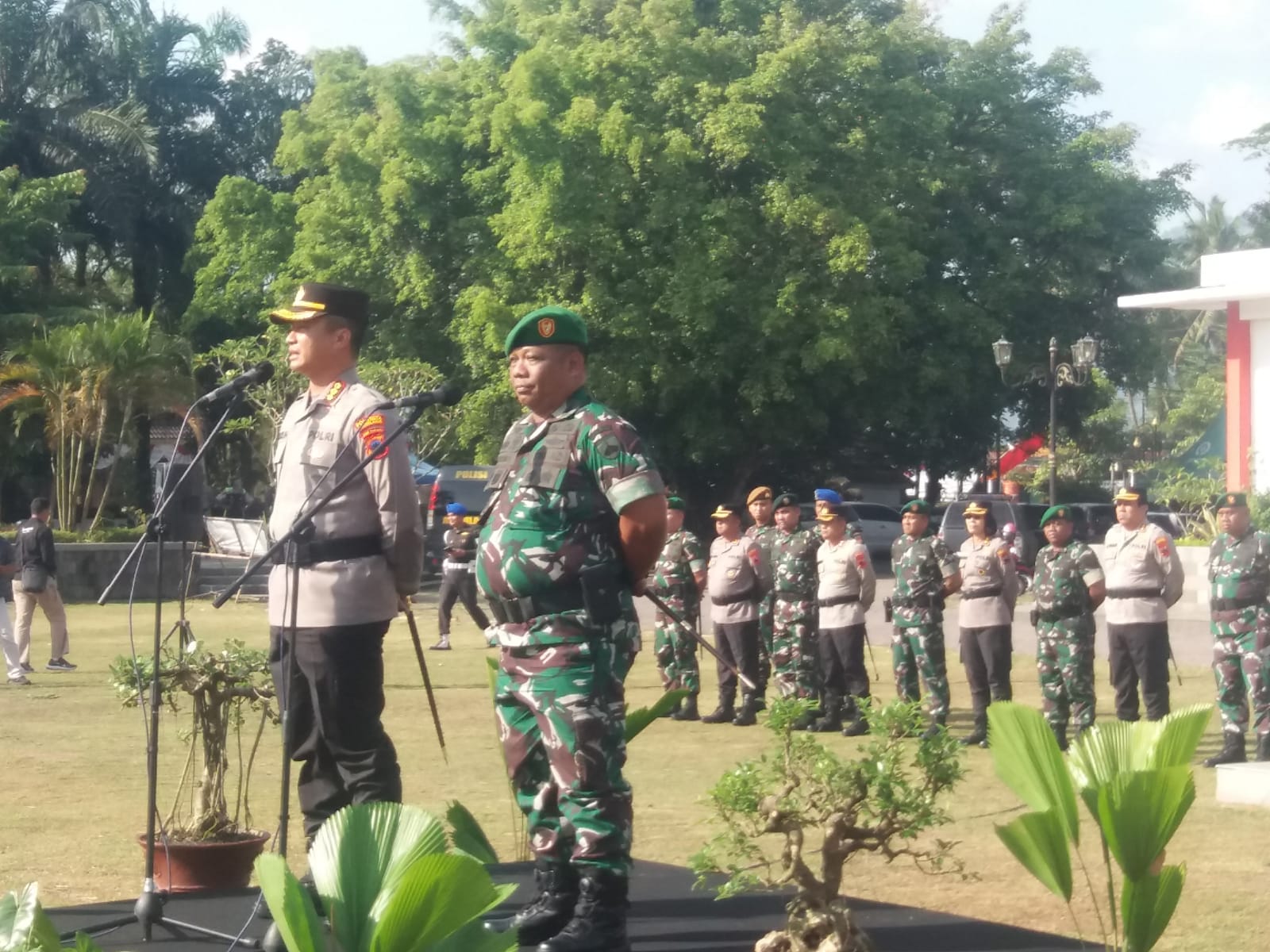 Polresta Magelang Apel Jam Pimpinan Sinergitas TNI-Polri Se Eks Wilayah Kedu