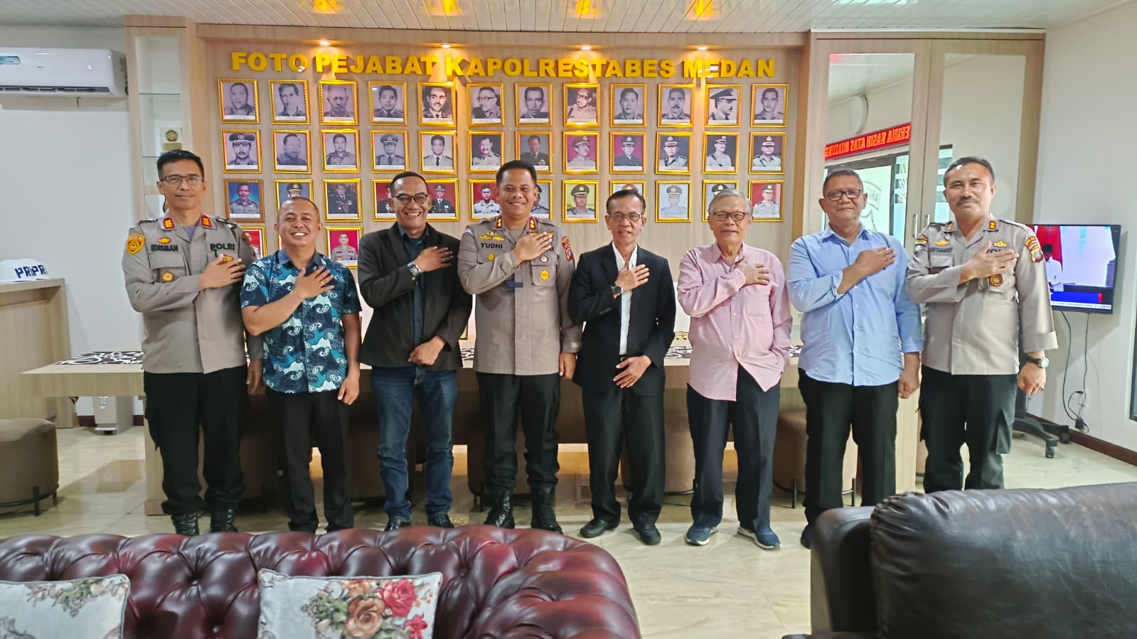 Panitia Perayaan Paskah Gembira Gereja Kristen Protestan Simalungun (GKPS) Distrik IV Audiensi Dengan Polrestabes Medan