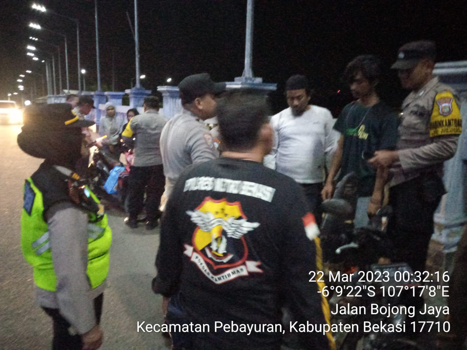 Demi Keamanan Sambut Bulan Suci Ramadhan Polsek Pebayuran Giat Patroli Di Wilayah Hukum Polres Metro Bekasi