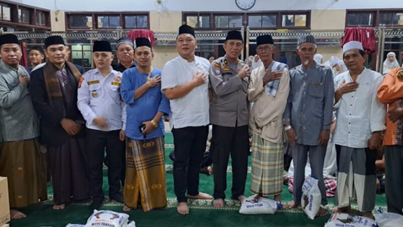 Safari Ramadhan Polisi Mendengar dan Memberi Solusi, Majelis Ar-Raudhah Poldasu Sambangi Mesjid Al-Ikhlas