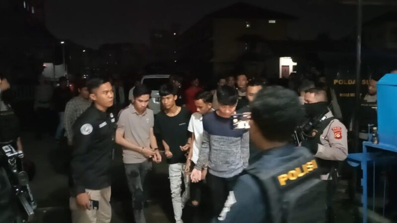 Satgas Ops Pekat 1 Musi Amankan 5 Pemuda Yang Bawa Senjata Jenis Shotgun 