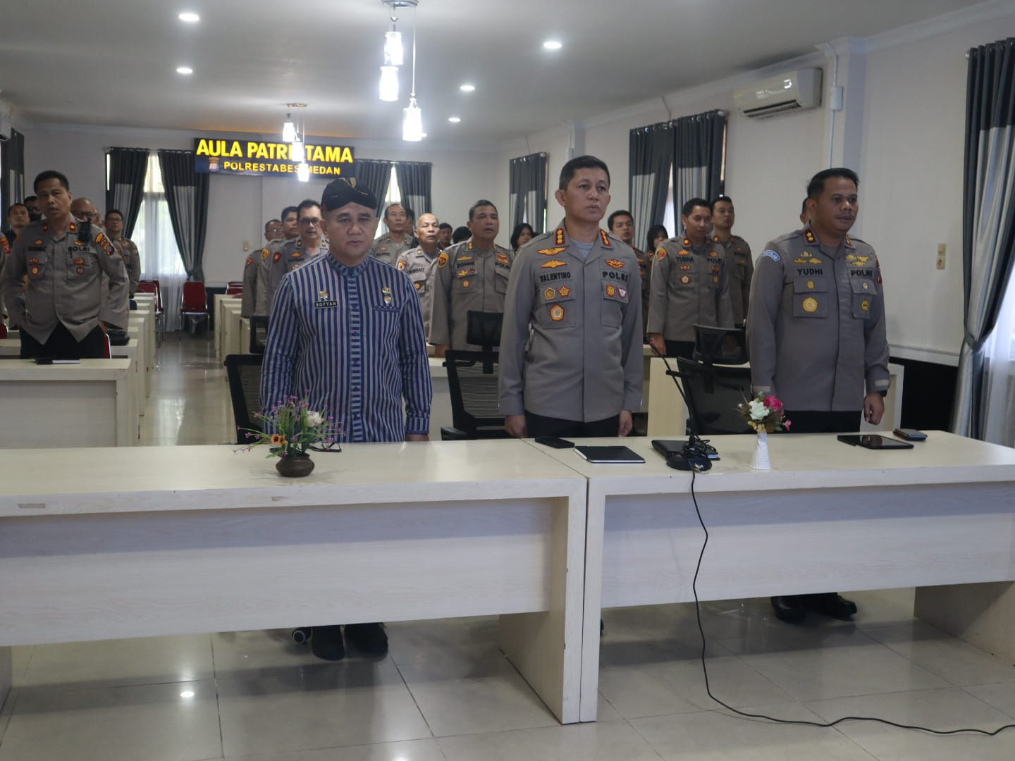 Kapolrestabes Medan Pimpin Rapat Lintas Sektoral Jelang Lebaran 